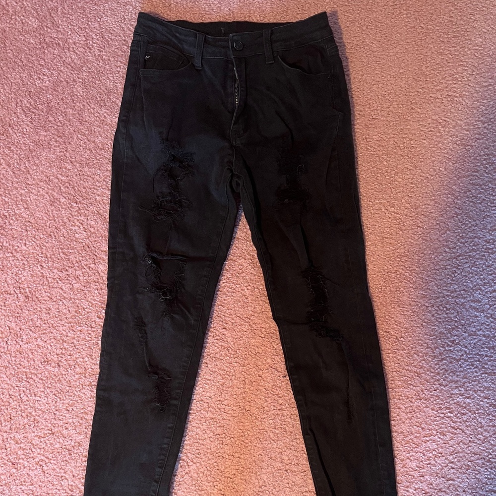 KanCan high rise black skinny jeans size 9/28 womens